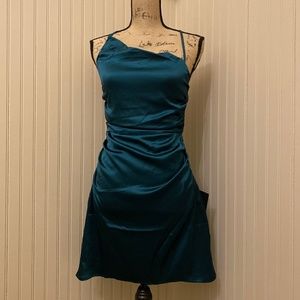 dark green dress